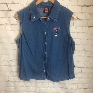 Mickey Unlimited Mickey Mouse USA Denim Vest